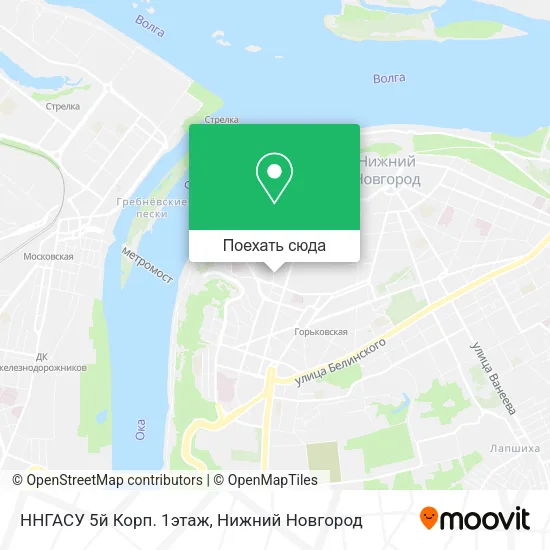 Карта ННГАСУ 5й Корп. 1этаж