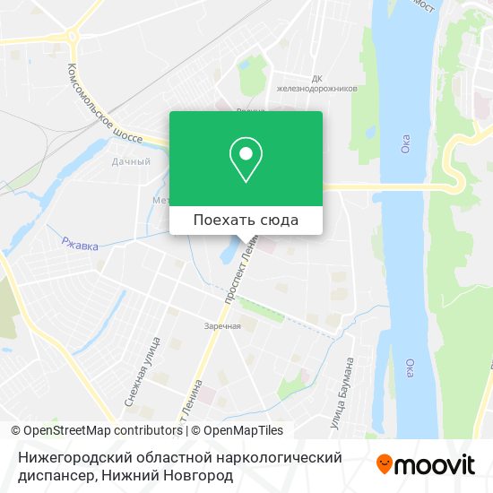 Карта Нижегородский областной наркологический диспансер