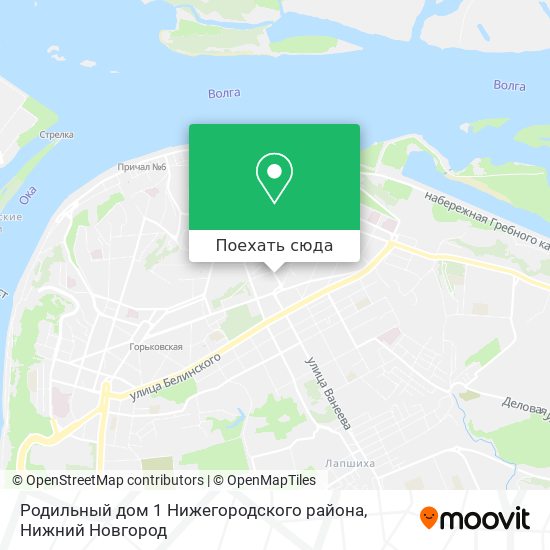 Карта Родильный дом 1 Нижегородского района