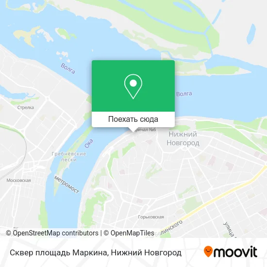 Карта Сквер площадь Маркина