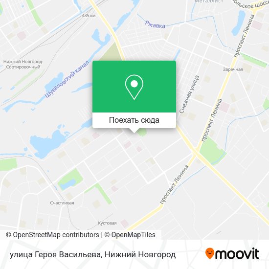 Карта улица Героя Васильева