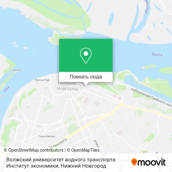 Карта Волжский университет водного транспорта Институт экономики
