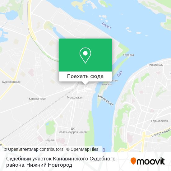 Карта Судебный участок Канавинского Судебного района