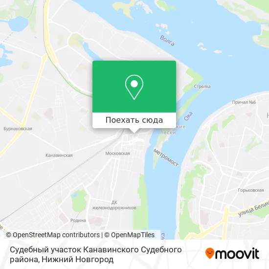 Карта Судебный участок Канавинского Судебного района