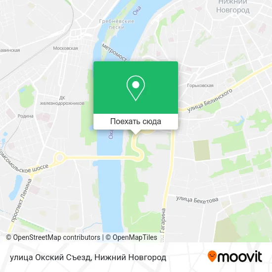 Карта улица Окский Съезд