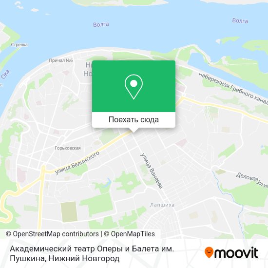 Карта Академический театр Оперы и Балета им. Пушкина