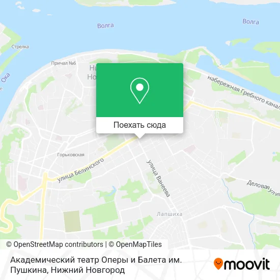 Карта Академический театр Оперы и Балета им. Пушкина