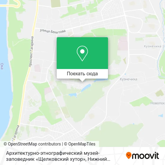 Карта Архитектурно-этнографический музей-заповедник «Щелковский хутор»
