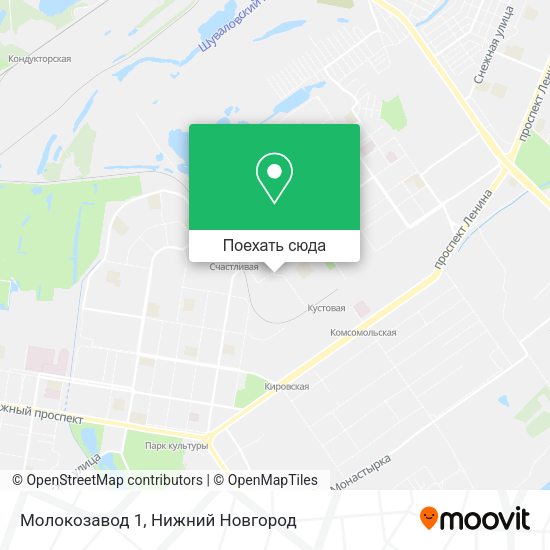 Карта Молокозавод 1