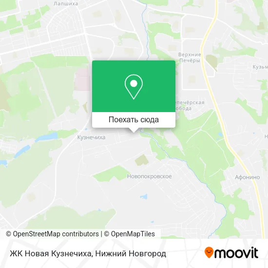Карта ЖК Новая Кузнечиха