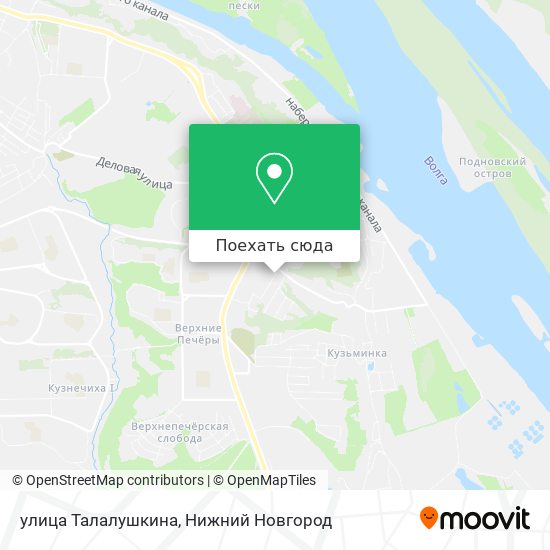 Карта улица Талалушкина