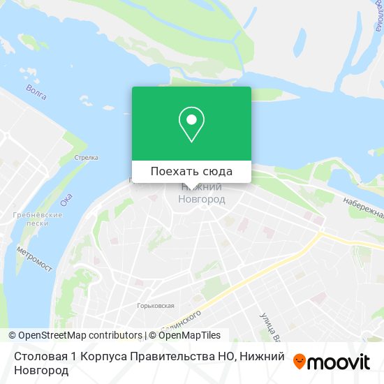 Карта Столовая 1 Корпуса Правительства НО