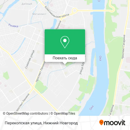 Карта Перекопская улица