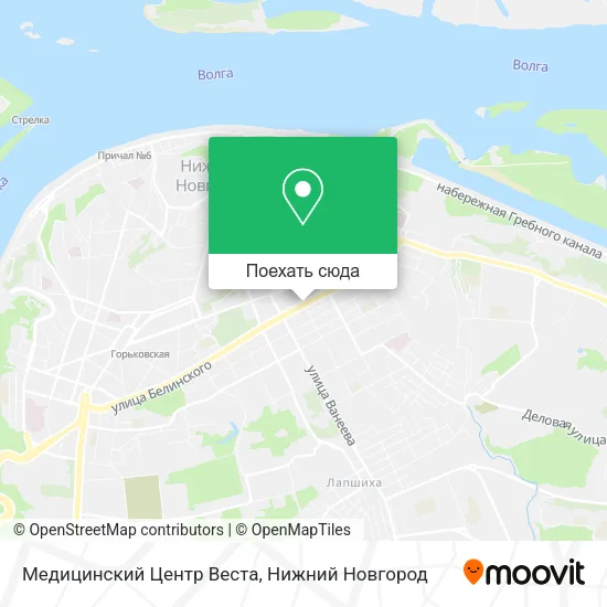 Карта Медицинский Центр Веста