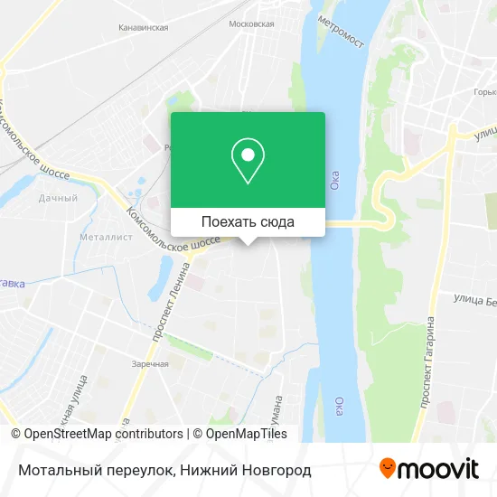 Карта Мотальный переулок