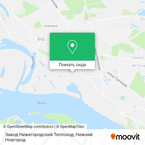 Карта Завод Нижегородский Теплоход