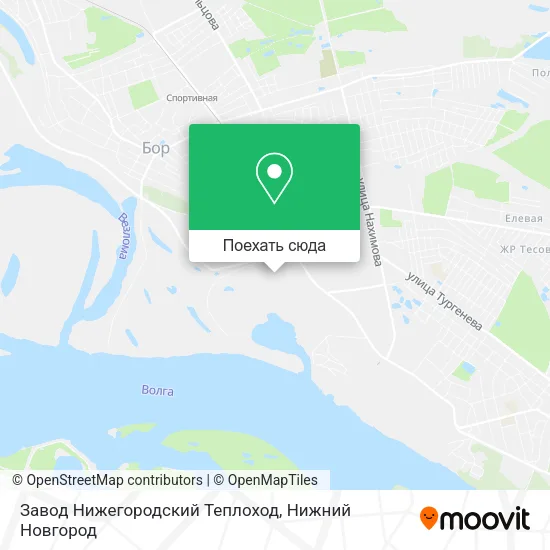 Карта Завод Нижегородский Теплоход