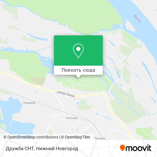 Карта Дружба СНТ