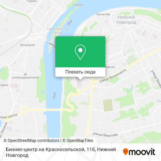 Карта Бизнес-центр на Красносельской, 11б