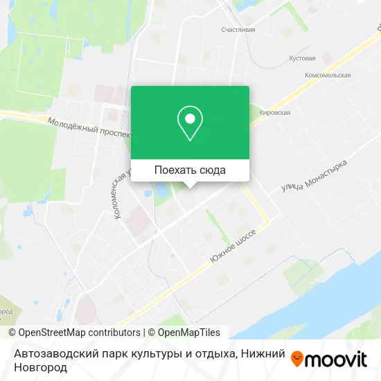 Карта Автозаводский парк культуры и отдыха