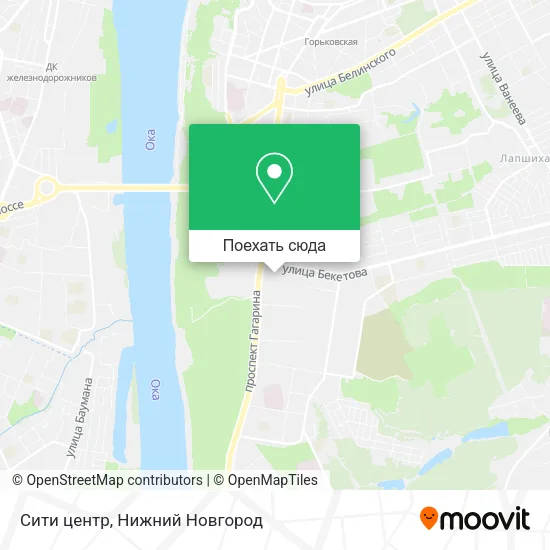 Карта Сити центр