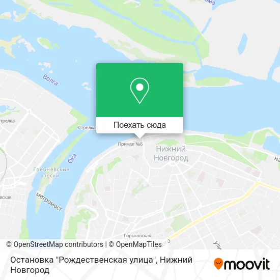 Карта Остановка "Рождественская улица"