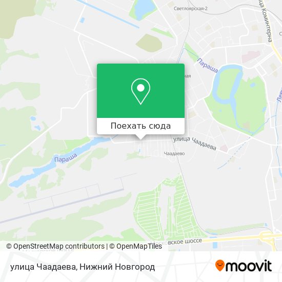 Карта улица Чаадаева