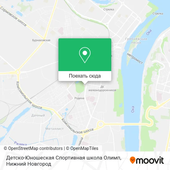 Карта Детско-Юношеская Спортивная школа Олимп