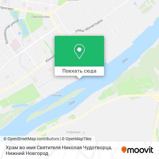 Карта Храм во имя Святителя Николая Чудотворца