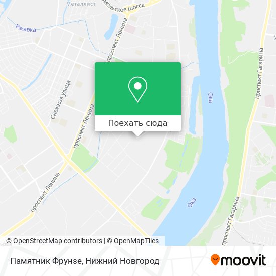 Карта Памятник Фрунзе