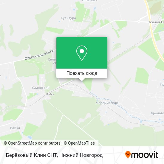 Карта Берёзовый Клин СНТ