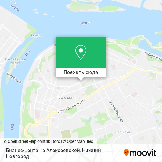 Карта Бизнес-центр на Алексеевской
