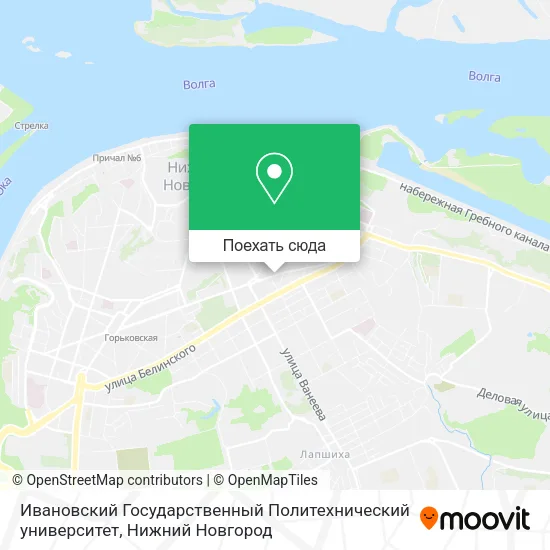 Карта Ивановский Государственный Политехнический университет