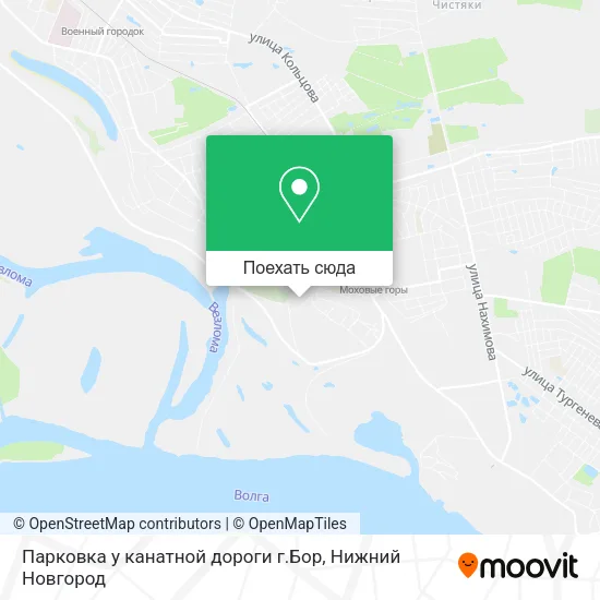 Карта Парковка у канатной дороги г.Бор