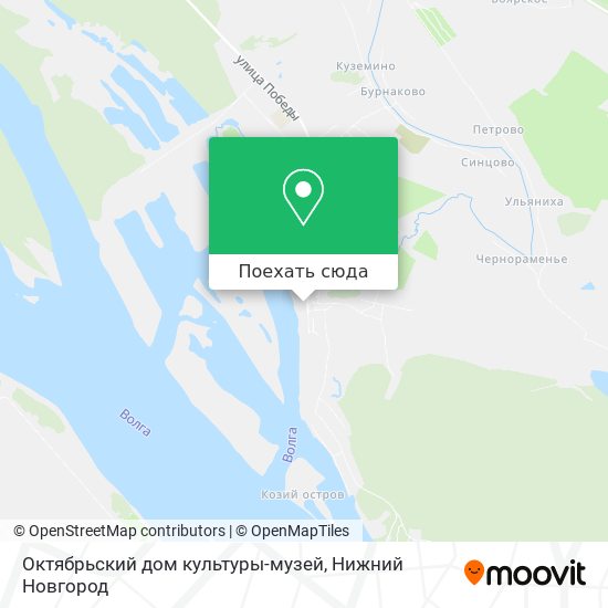 Карта Октябрьский дом культуры-музей