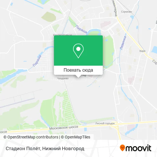 Карта Стадион Полёт