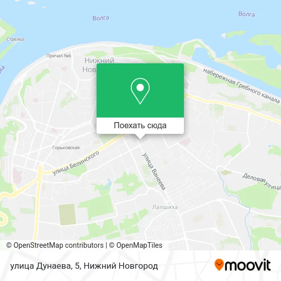 Карта улица Дунаева, 5