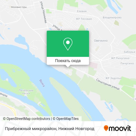 Карта Прибрежный микрорайон