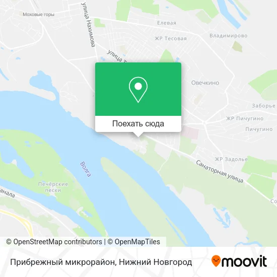 Карта Прибрежный микрорайон