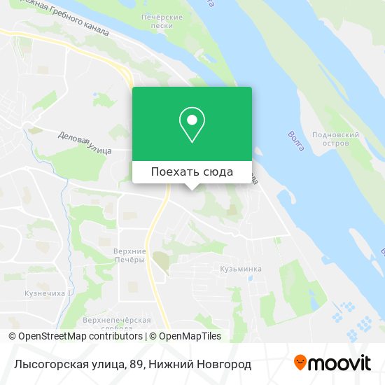 Карта Лысогорская улица, 89