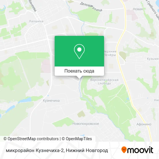 Карта микрорайон Кузнечиха-2