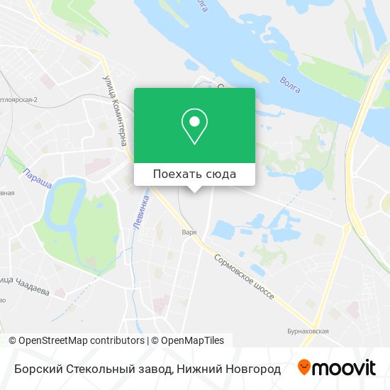 Карта Борский Стекольный завод