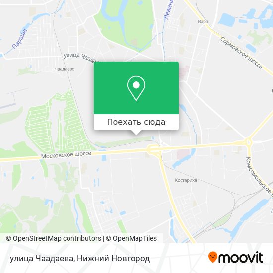 Карта улица Чаадаева