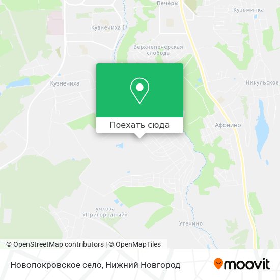 Карта Новопокровское село