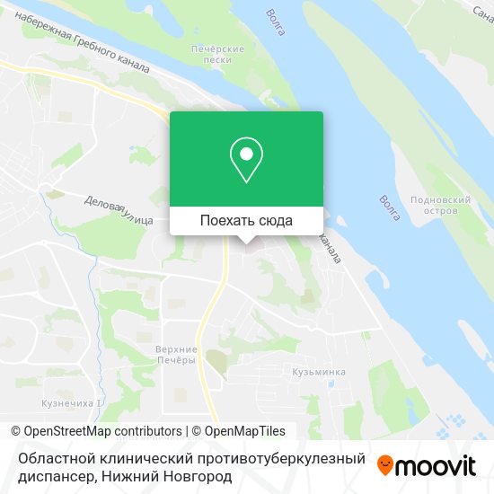 Карта Областной клинический противотуберкулезный диспансер