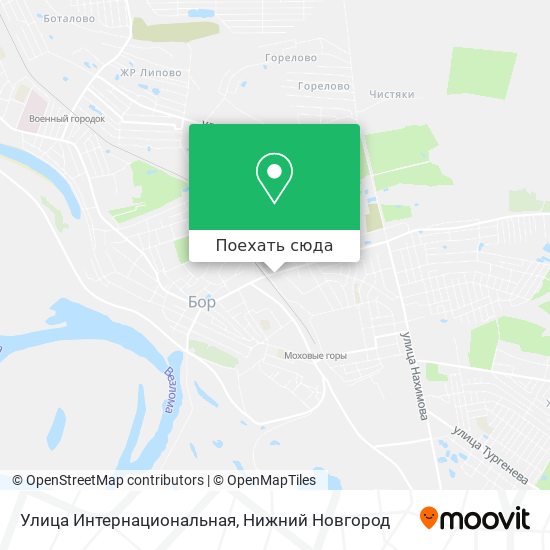 Карта Улица Интернациональная