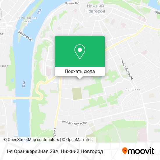 Карта 1-я Оранжерейная 28А