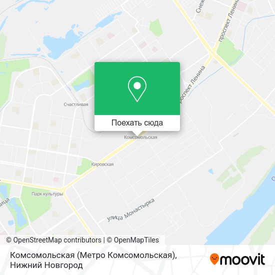 Карта Комсомольская (Метро Комсомольская)