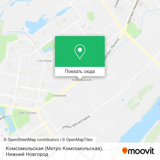Карта Комсомольская (Метро Комсомольская)
