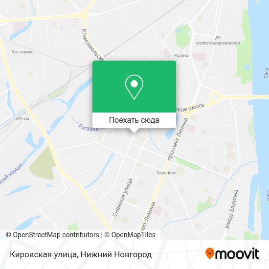 Карта Кировская улица